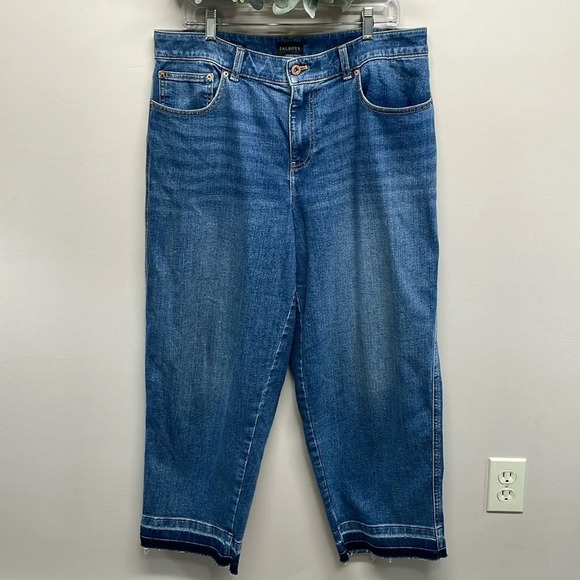 NWOT Talbots High Waist Strait Ankle Jean Ventura Wash 12 - Picture 1 of 15